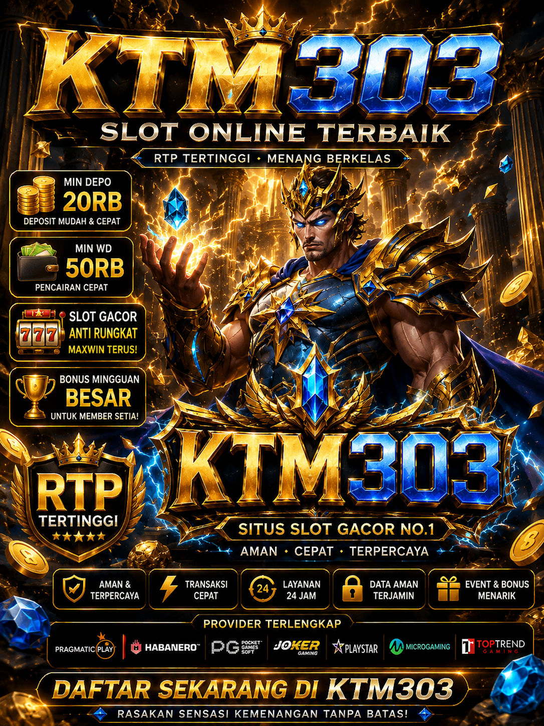 KTM303: Gates of Gatot Kaca 1000x Dengan Mudah Mendapatkan Perkalian Besar