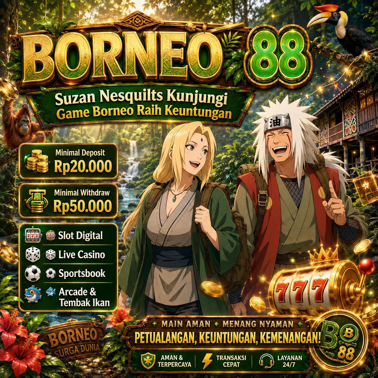 banner BORNEO88 » Suzan Nesquilts Kunjungi Game Borneo Raih Keuntungan