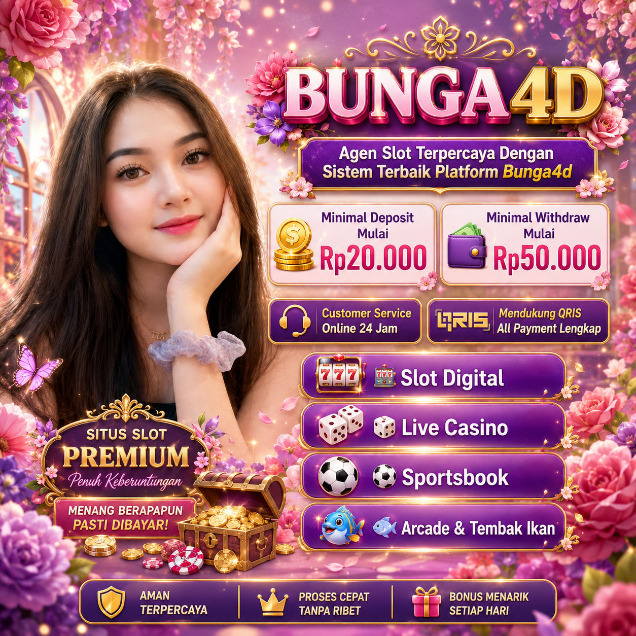 Galeri foto BUNGA4D || Agen Slot Terpercaya Dengan Sistem Terbaik Platform Bunga4d di Mahjong