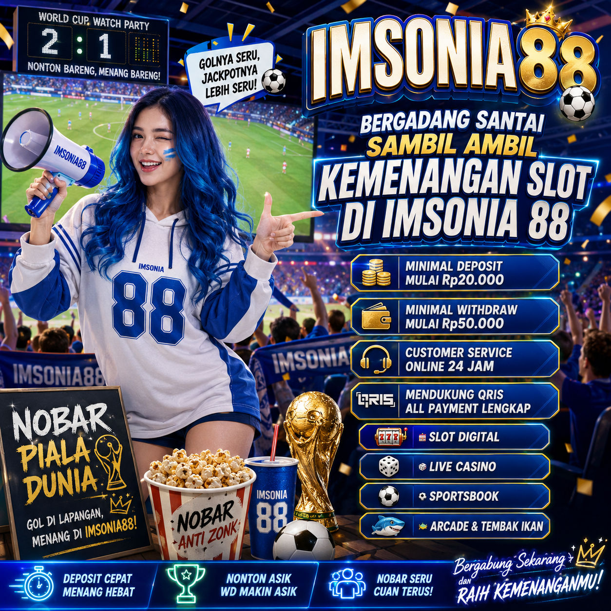 IMSONIA88 �7�1 Bergadang Santai Sambil Ambil Kemenangan Slot Di Imsonia 88
