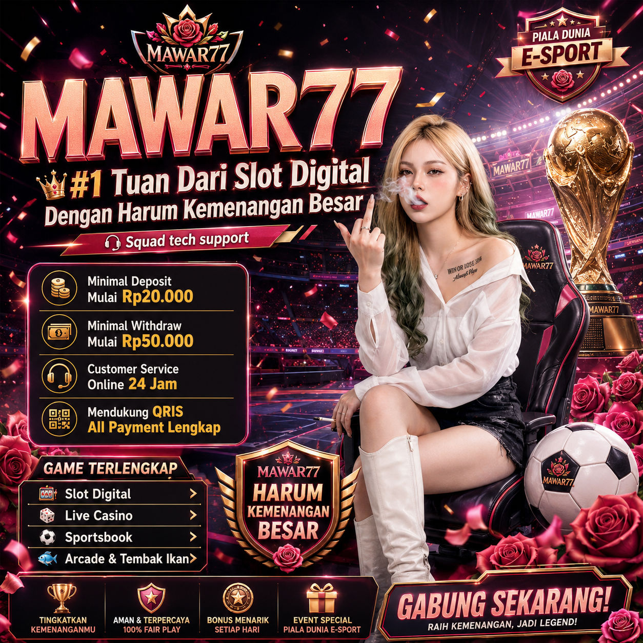 MAWAR77 #1 Tuan Dari Slot Digital Dengan Harum Kemenangan Besar - Squad tech support