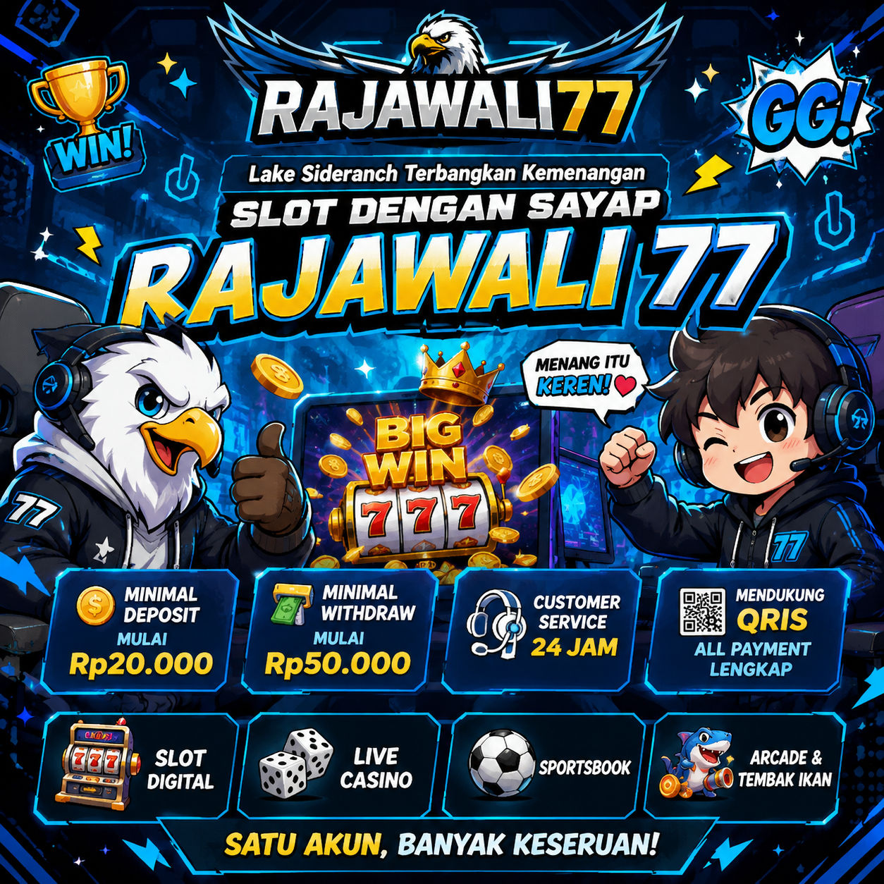 RAJAWALI77 || Lake Sideranch Terbangkan Kemenangan Slot Dengan Sayap Rajawali 77