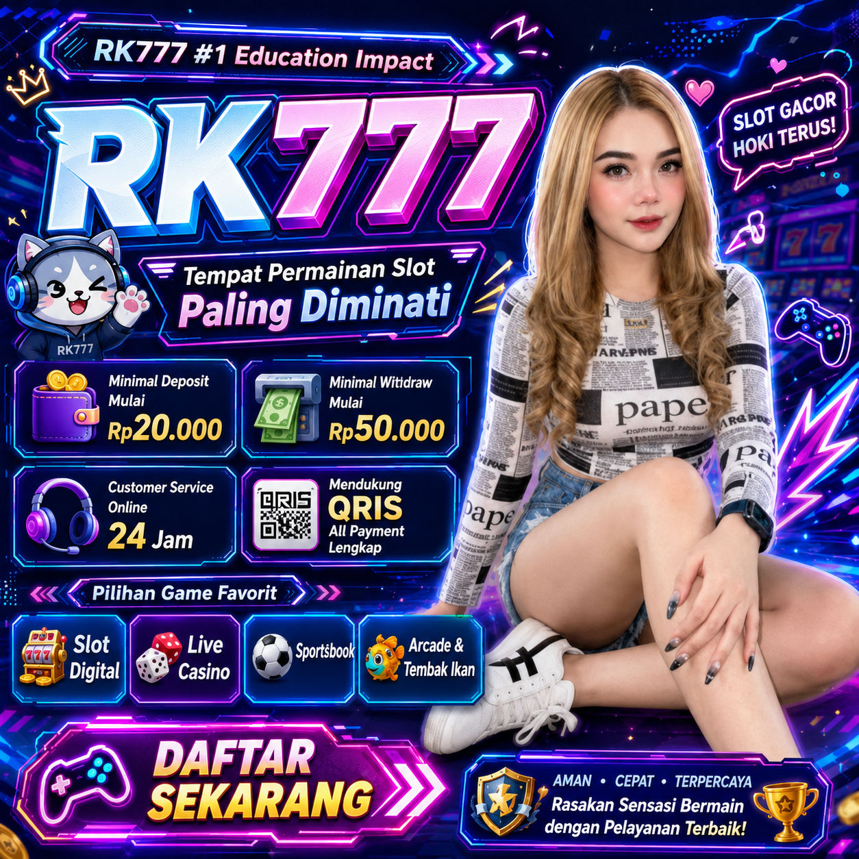 Galeri foto RK777 #1 Education Impact Tempat Permainan Slot Paling Diminati RK 777 di Manado