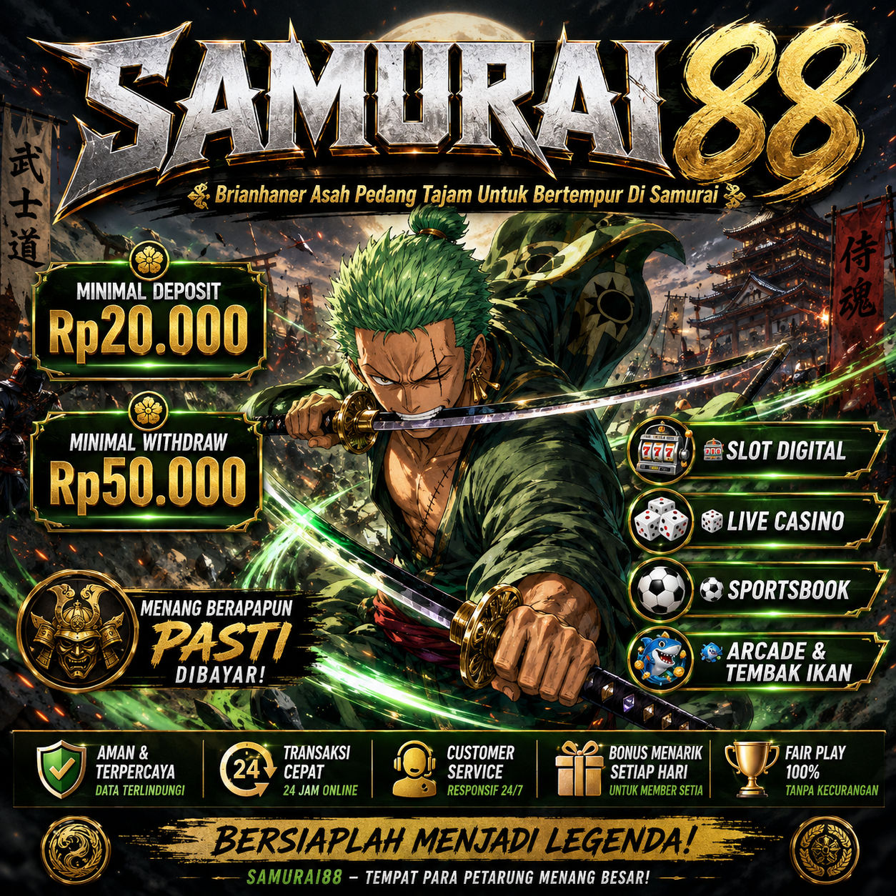 banner SAMURAI88 » Brianhaner Asah Pedang Tajam Untuk Bertempur Di Samurai