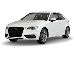 Audi A3 8V in weiss freigestellt mit Alufelge