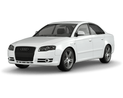 Audi A4 B7 in weiss freigestellt mit Alufelge