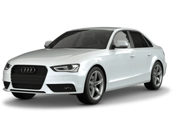 Audi A4 B8 in weiss freigestellt mit Alufelge