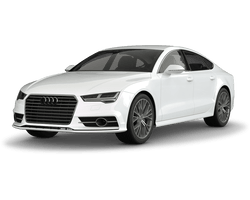 Audi A7 C7 in weiss freigestellt mit Alufelge
