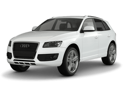 Audi Q5 8R in weiss freigestellt mit Alufelge