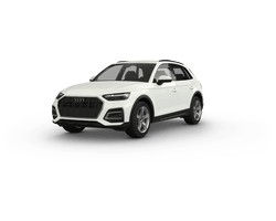 Audi Q5 FY Gen.2 in weiss freigestellt mit Alufelge