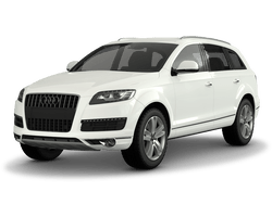 Audi Q7 4L in weiss freigestellt mit Alufelge