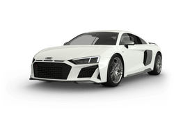 Audi R8 (42) in weiss freigestellt mit Alufelge