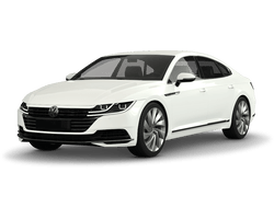 VW ARTEON in weiss freigestellt mit Alufelge