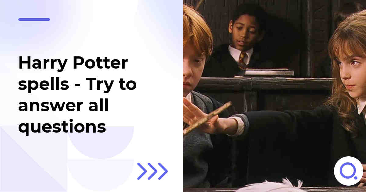 Harry Potter spells - Try to answer all questions