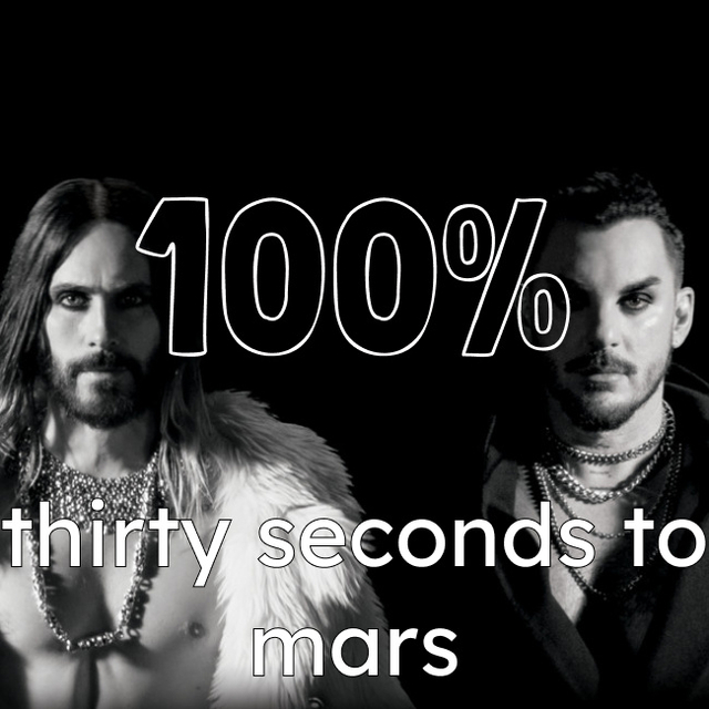 100% Thirty Seconds to Mars. Яка знайома мелодія… А що ж це грає?