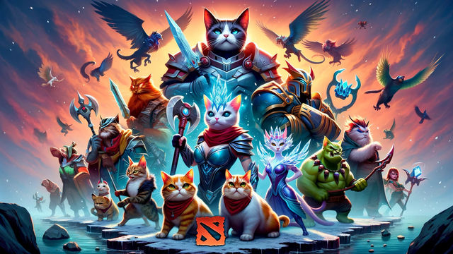 DOTA 2 (Cats Edition) - Try to answer all questions