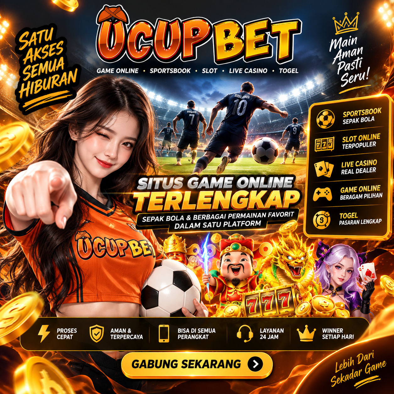 UCUPBET | Game Online & Sepak Bola Seru dengan Informasi Terbaru 2026