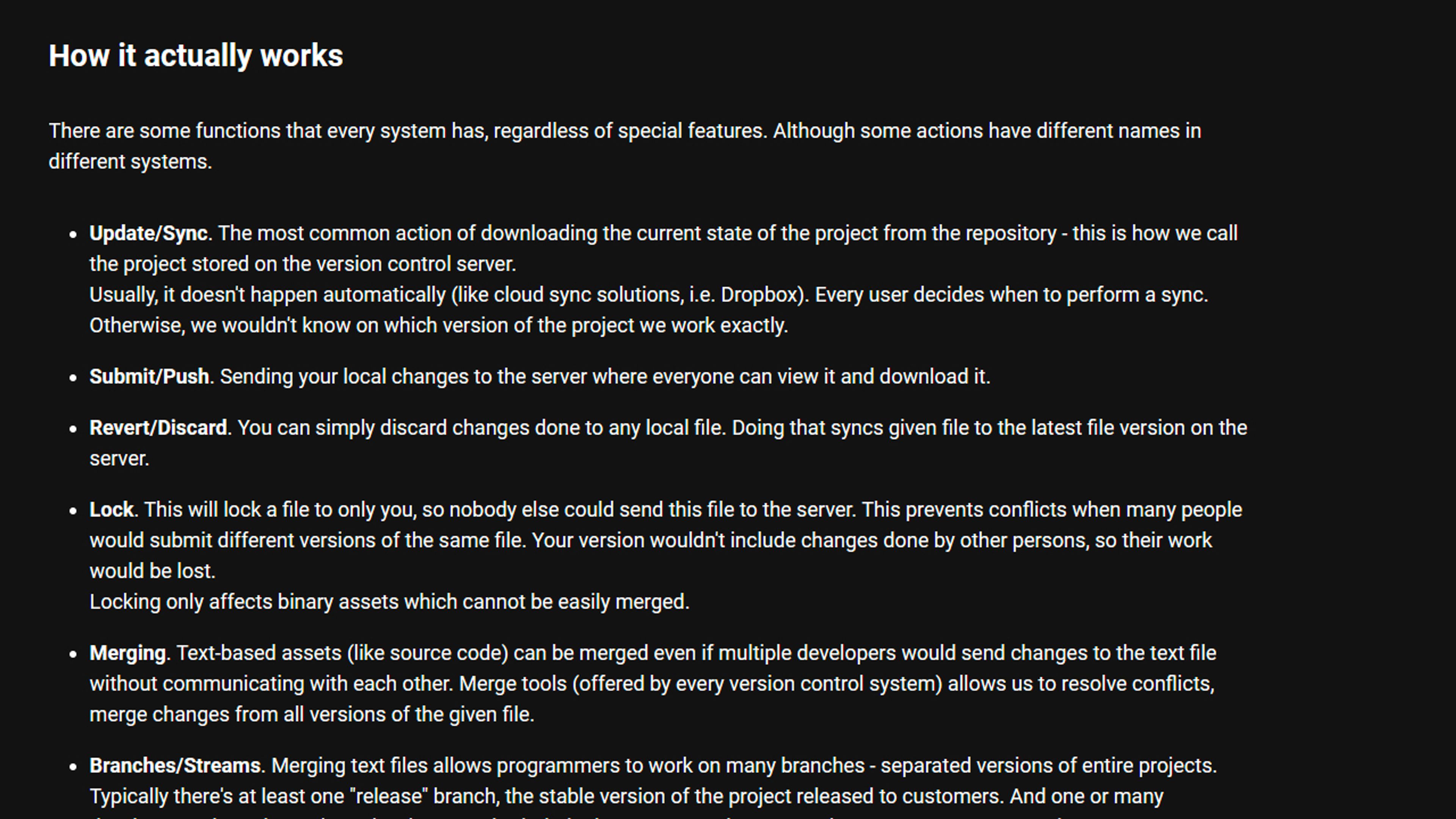Every project needs a version control system