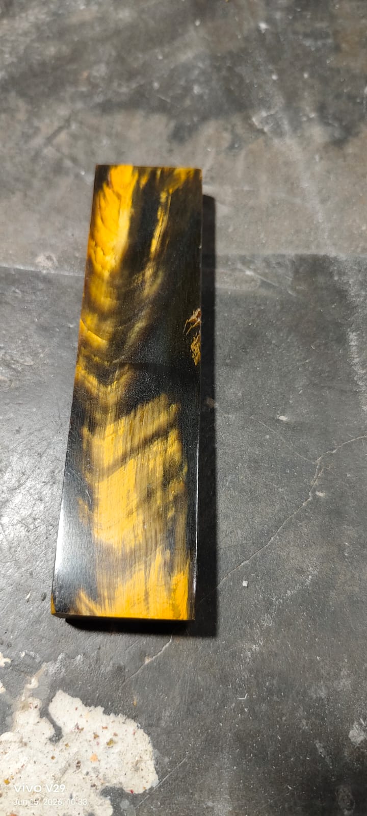 Black in yellow stripes
