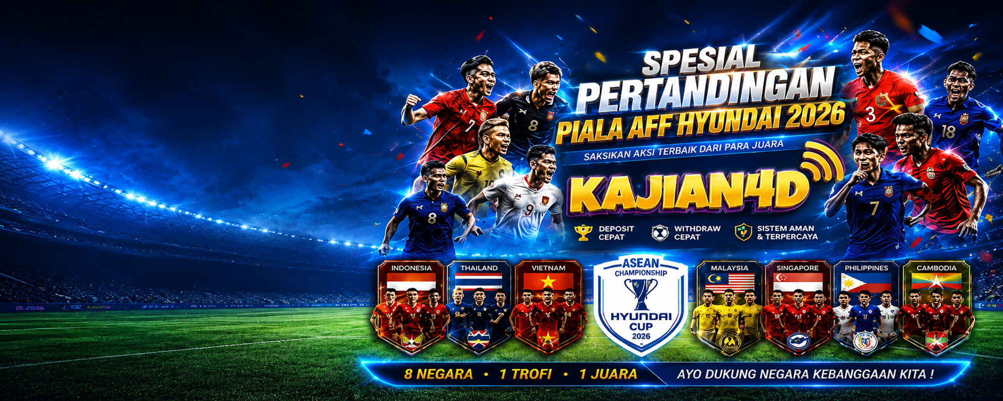 Banner Piala AFF 2026 - ASEAN Championship Hyundai Cup