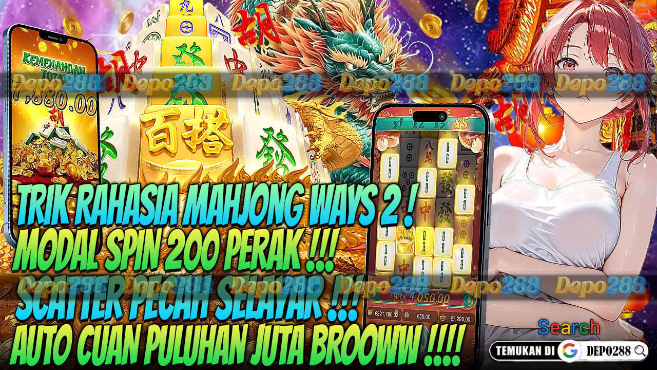 Admin Bongkar Rahasia Main Mahjong Ways 2 Bet Kecil Auto Cuan Scatter Selayar