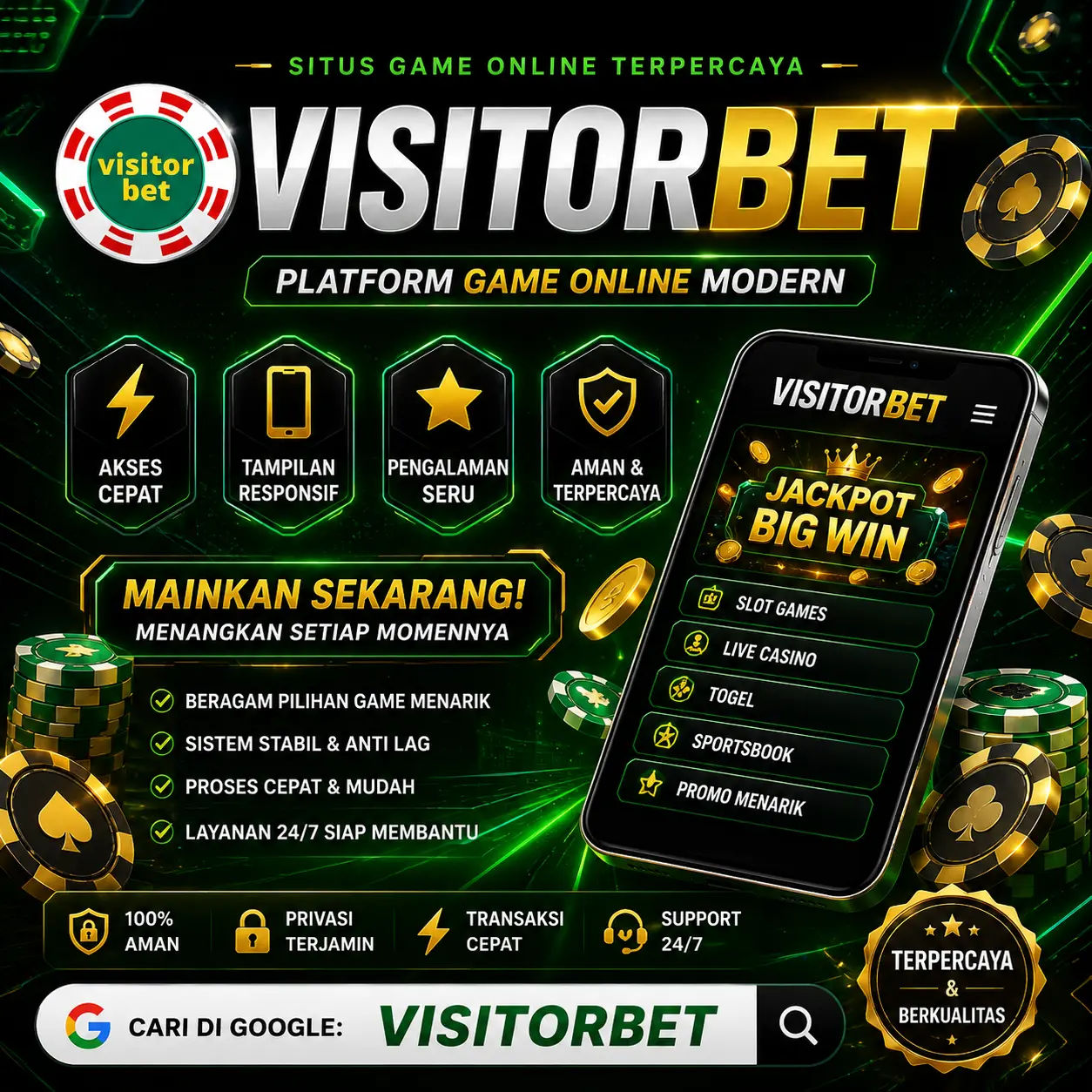 VISITORBET – Ruang Hiburan Digital Modern untuk Melepas Penat