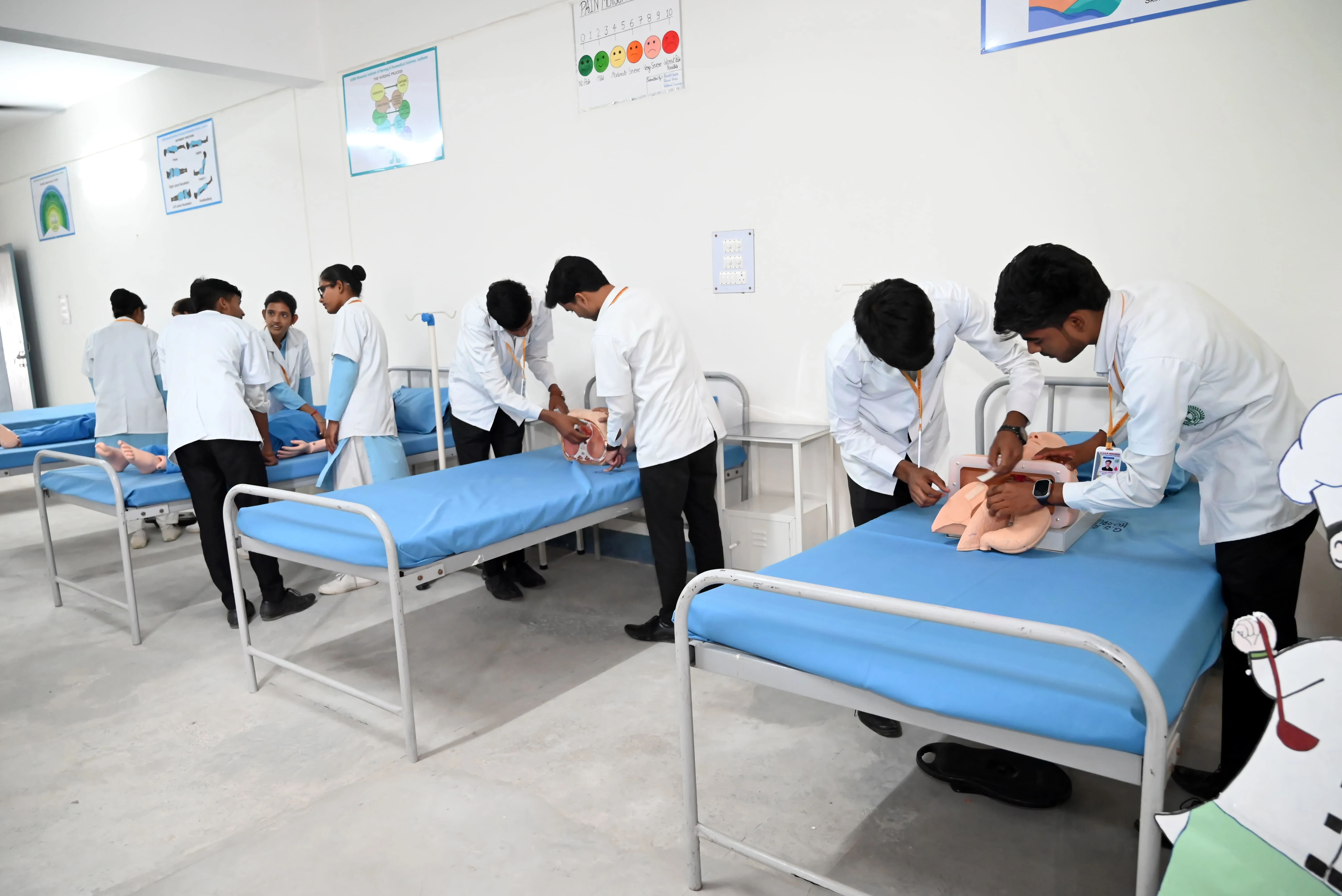 Students studying