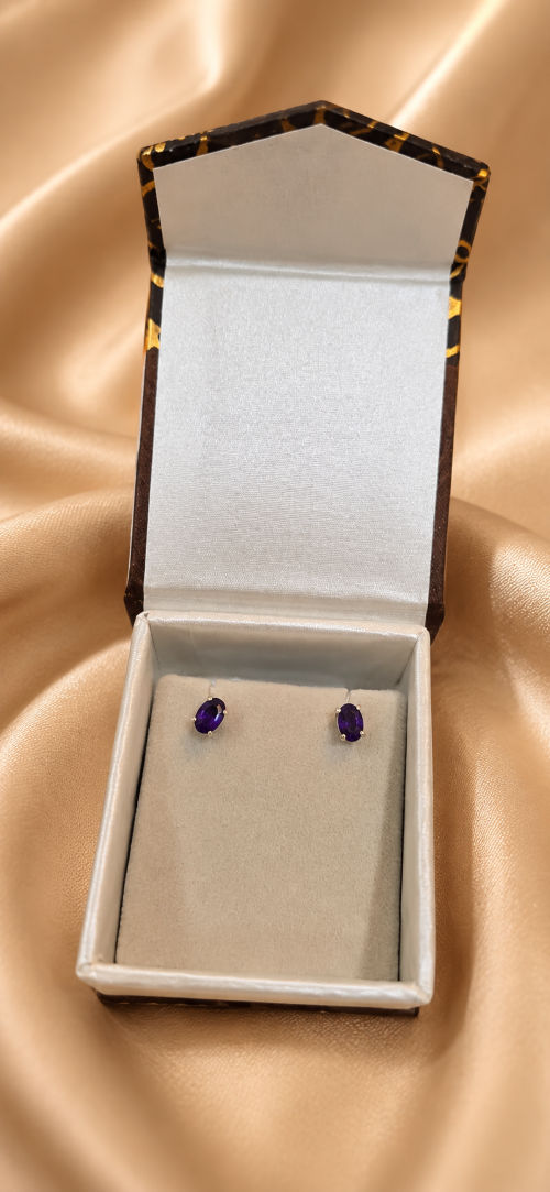Amethyst set in pure silver