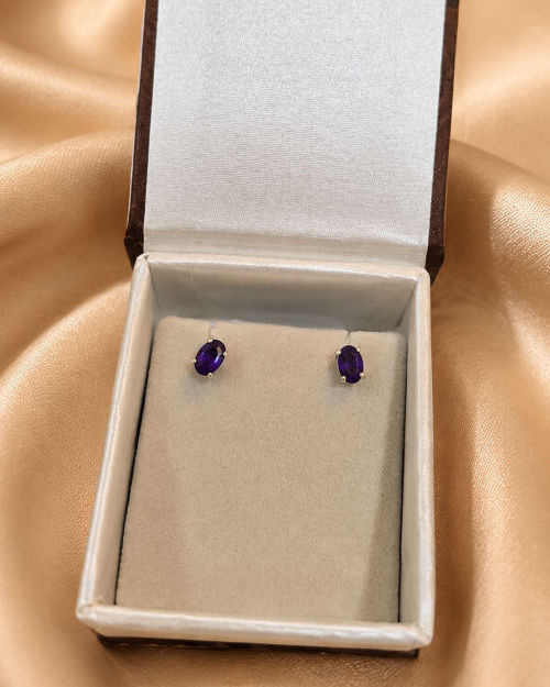 Amethyst set in pure silver