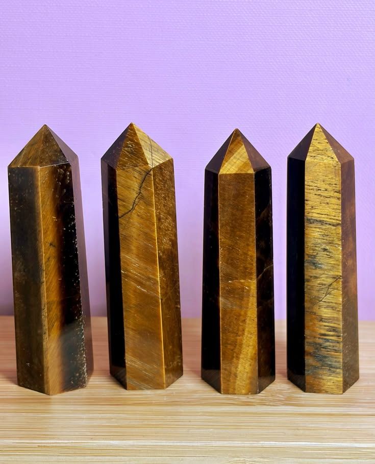 Natural Tiger Eye Crystal Tower