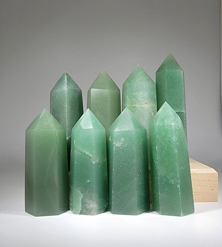 Natural Green Aventurine Crystal Tower Point