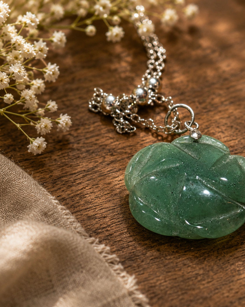 Green Aventurine Heart Pendant