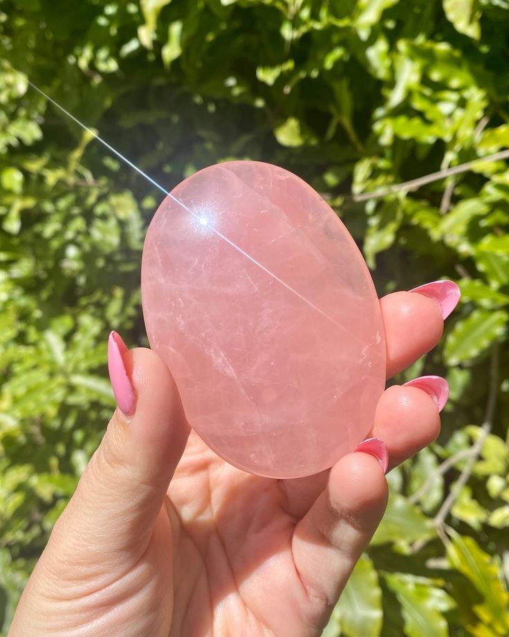 Rose Quartz Palm Stone