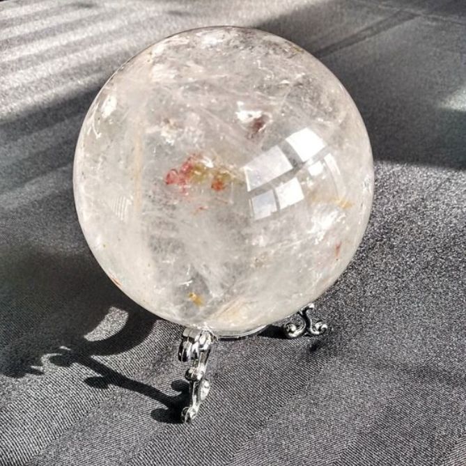 Clear Quartz Sphere Ball Natural Crystal