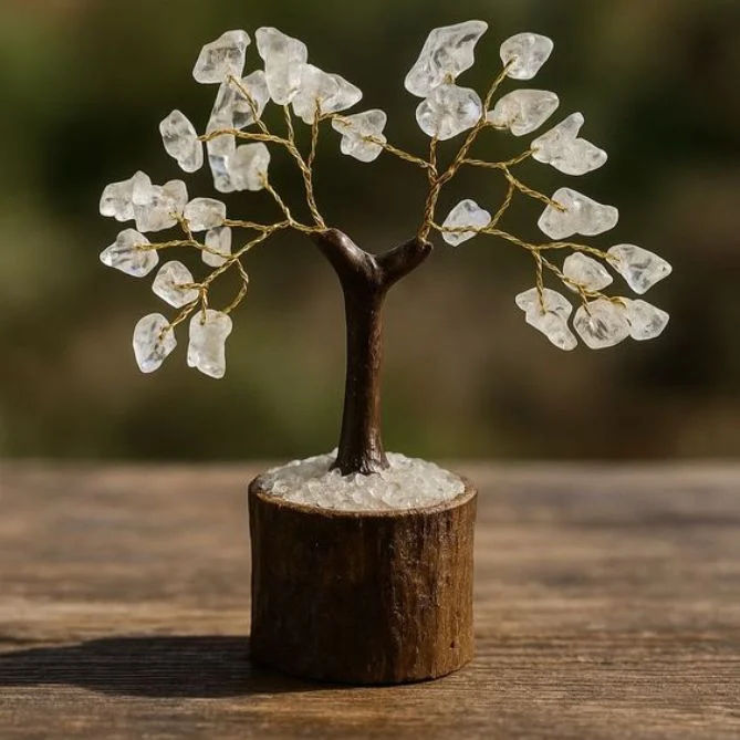 Black Obsidian Crystal Tree