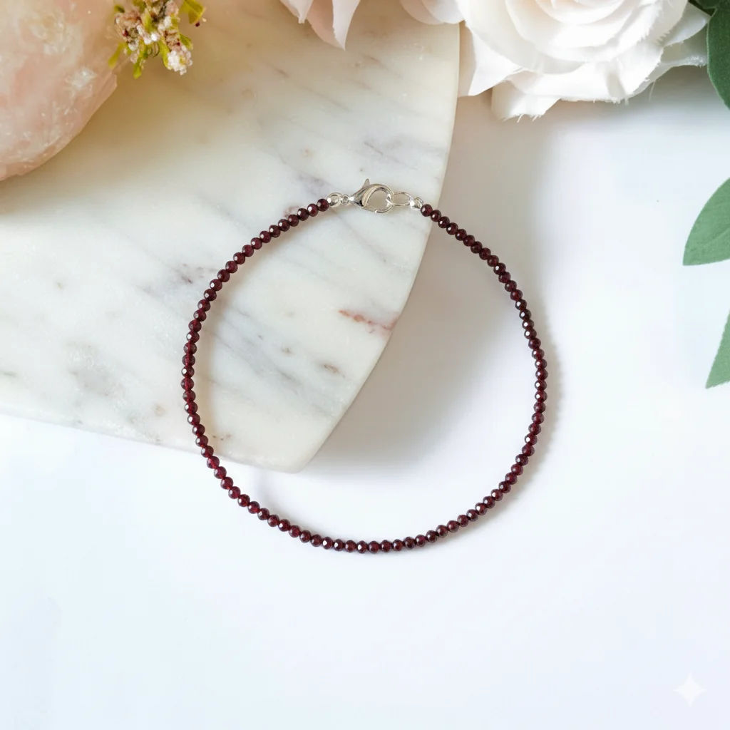 Rose Quartz Anklet