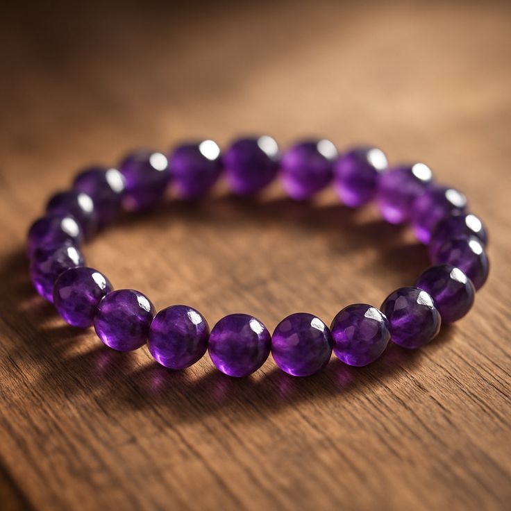 Amethyst Bracelet for calmness, clarity and spiritual healing