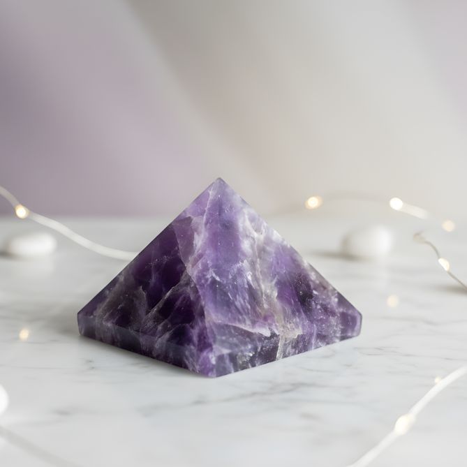 Amethyst Pyramid Natural Crystal