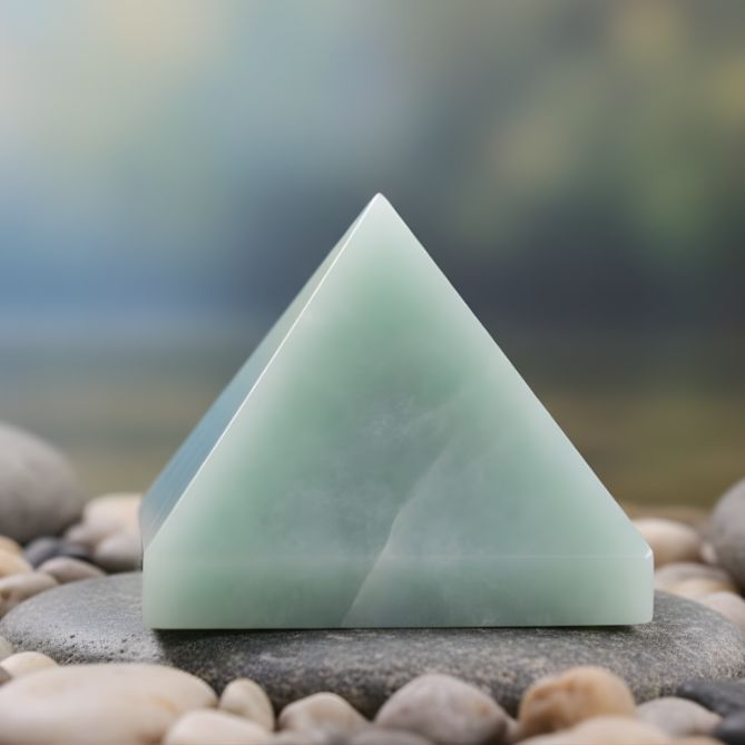 Green Aventurine Pyramid Natural Crystal