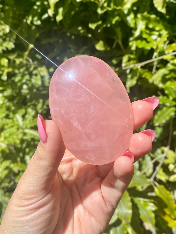 Rose Quartz Palme Stone