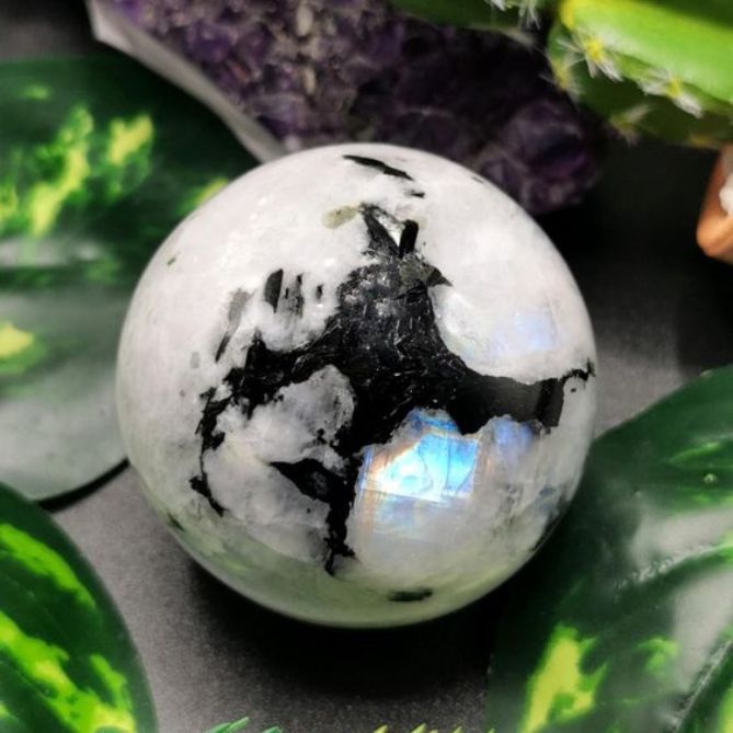 Moonstone Sphere Ball Natural Crystal
