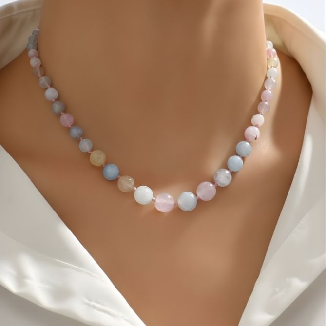 Multi Agate Round Bead