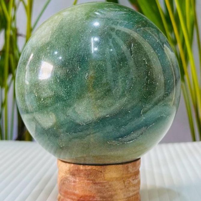 Green Aventurine Sphere Ball Natural Crystal