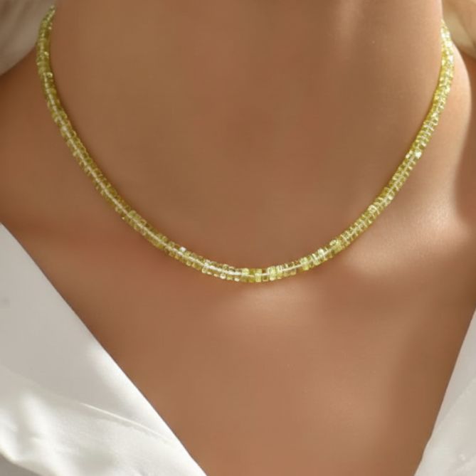 Yellow Topaz round bead