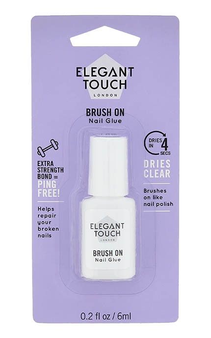 Elegant Touch Brush on Nail Glue 6ml, Make Up