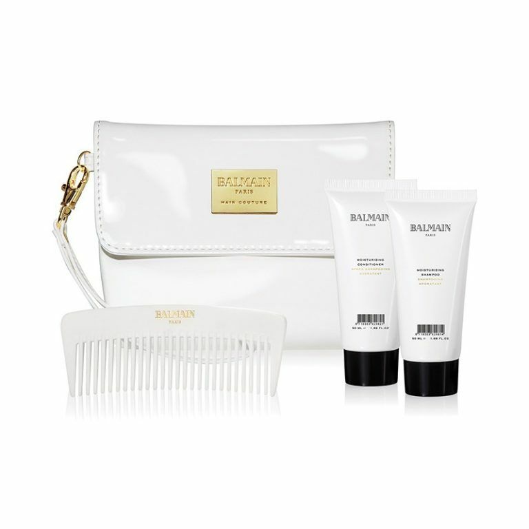 Balmain Limited Edition Cosmetic Bag White Patent Tradehouse