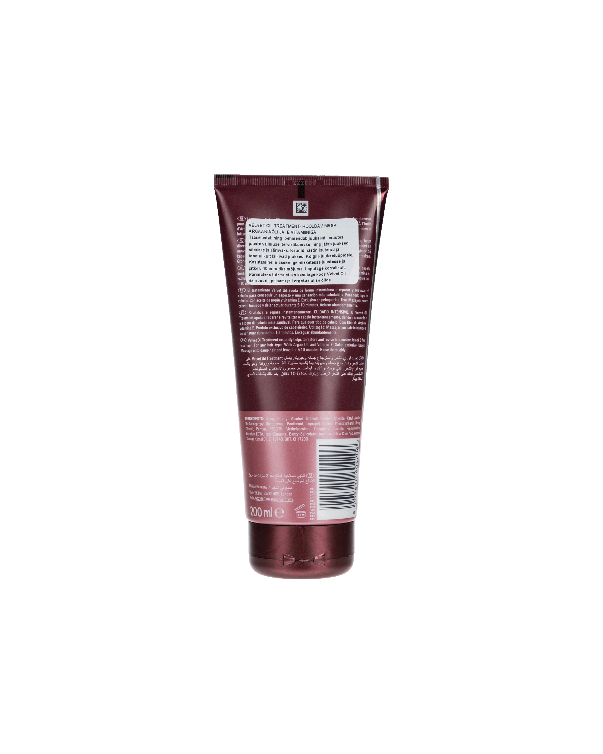 Kadus Professional Velvet Oil Treatment | Haaröl Mit Arganöl & Vitamin E | 200 Ml