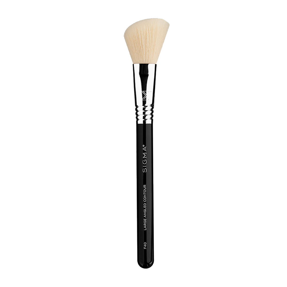 L803 LUXE ANGLED CONTOUR BRUSH SILVER