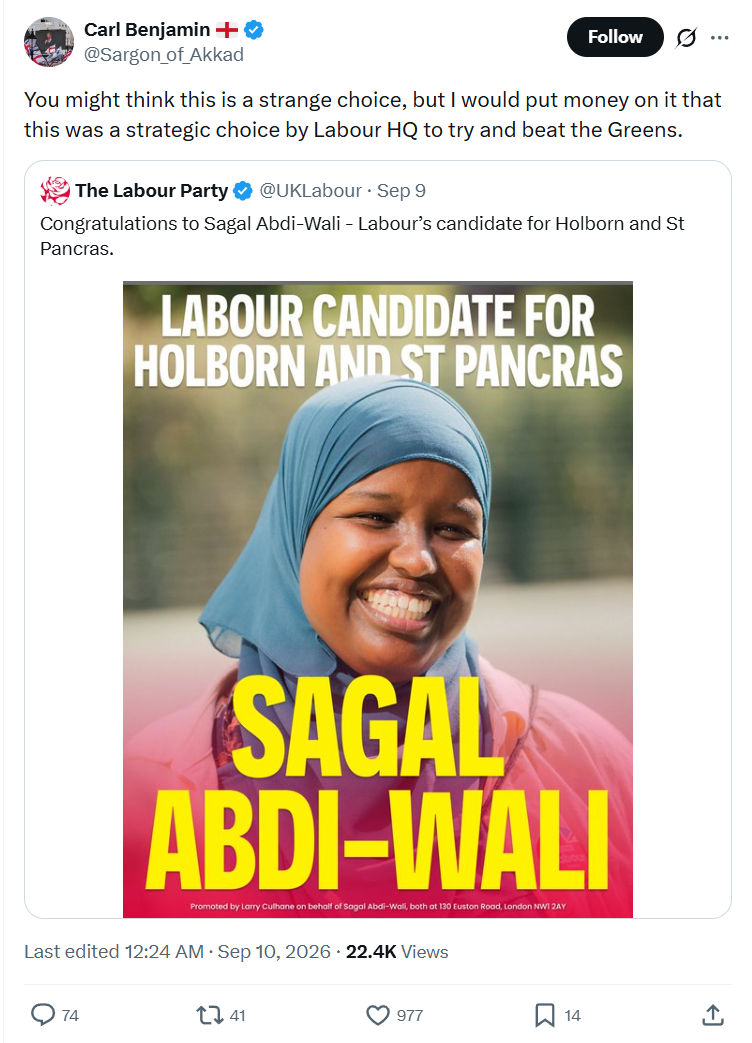 Carl Benjamin: You might think this is a strange...