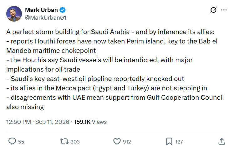 Mark Urban: A perfect storm building...